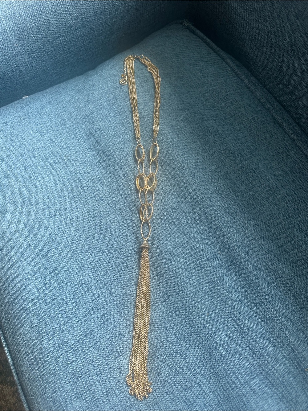 Vintage Gold Multi-Strand Tassel Pendant Necklace - Women Jewelry